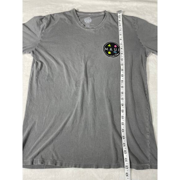 Maui & Sons Surf Graphic Tee Gray Size M Vintage Look - Picture 4 of 7